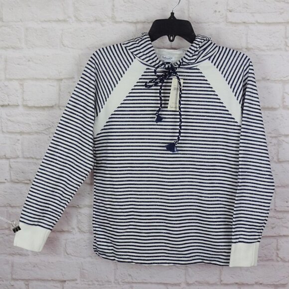 NWT Splendid Pullover Stripe Lounge Hoodie Athleisure Active XS - Picture 3 of 11